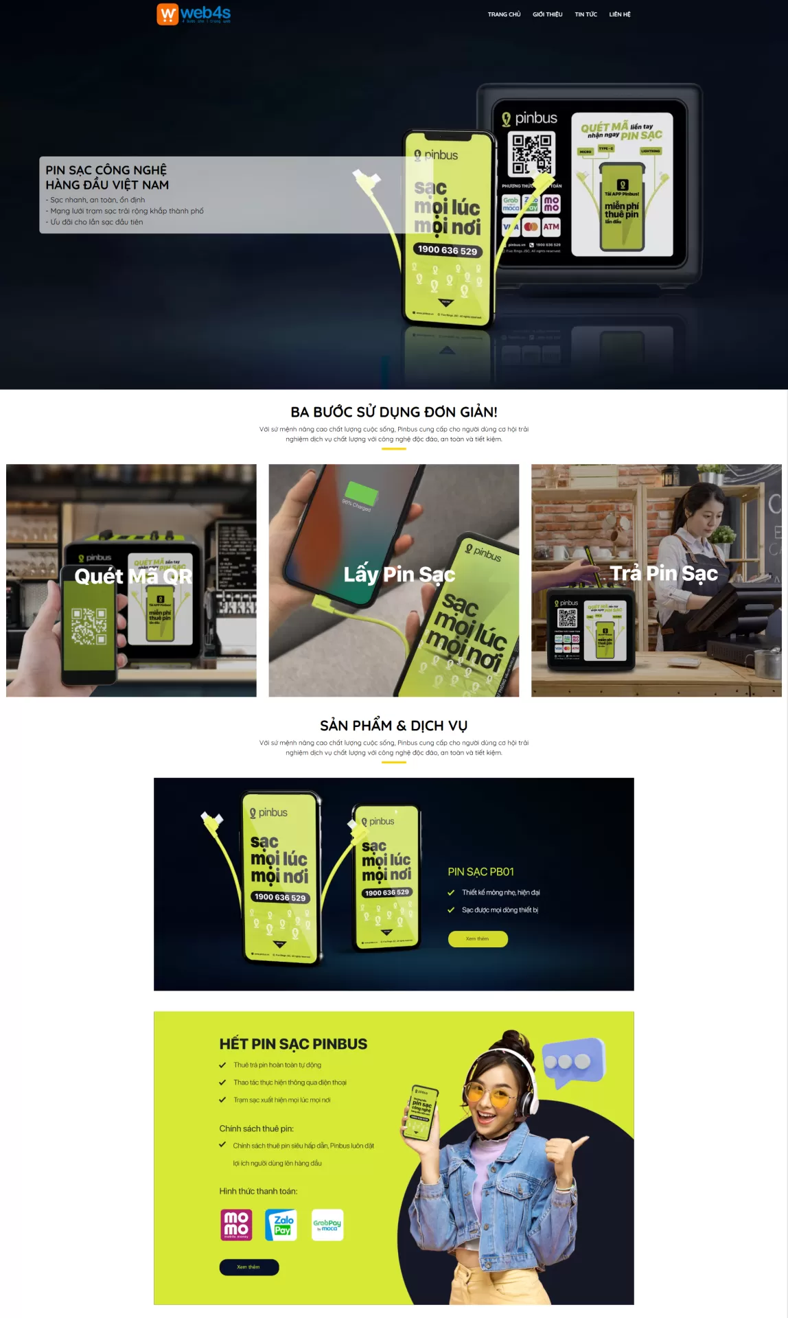 Website Điện máy Mẫu 2