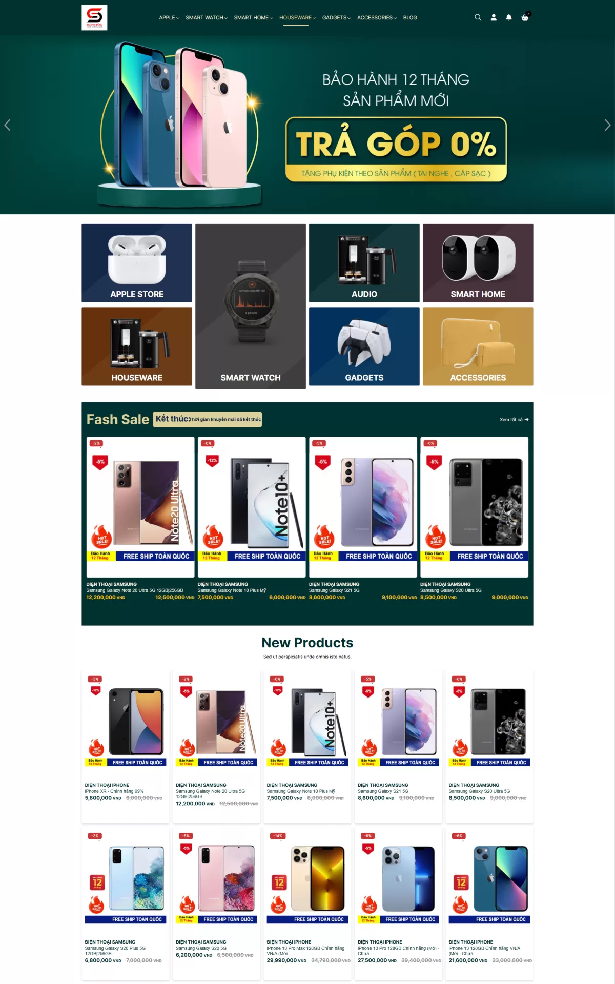 Website Điện máy Mẫu 5