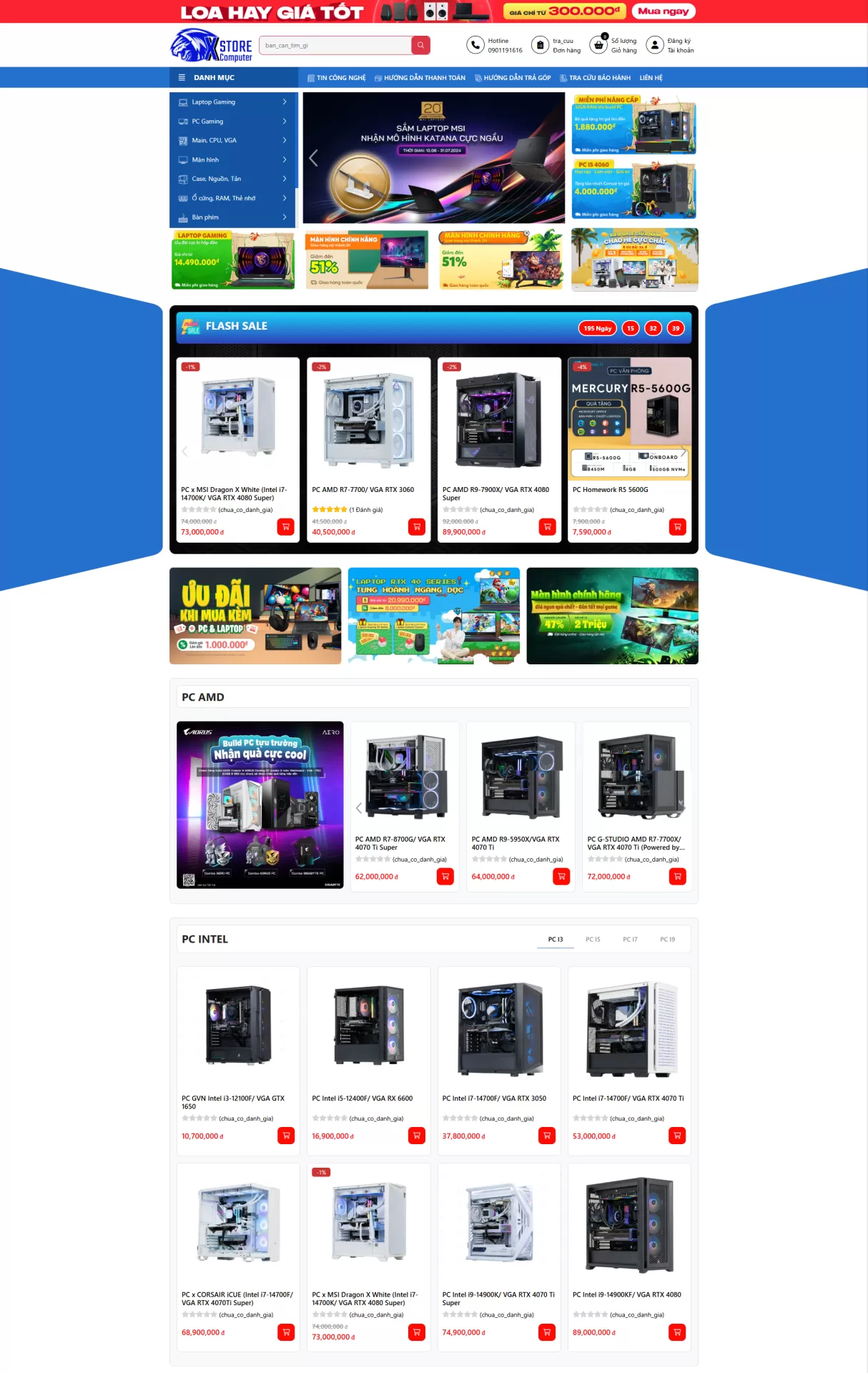 Website Điện máy Mẫu 8