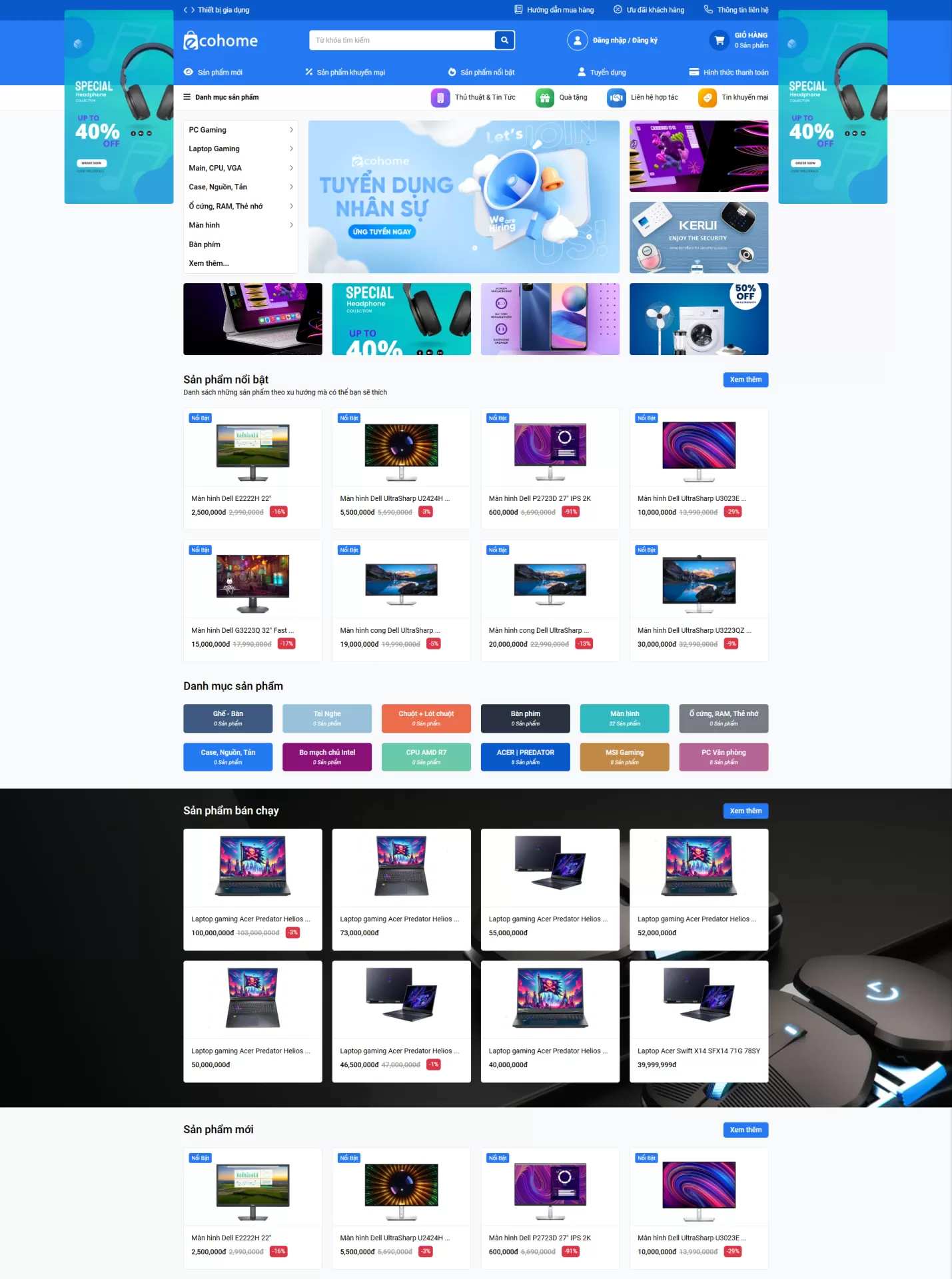 Website Điện máy Mẫu 9