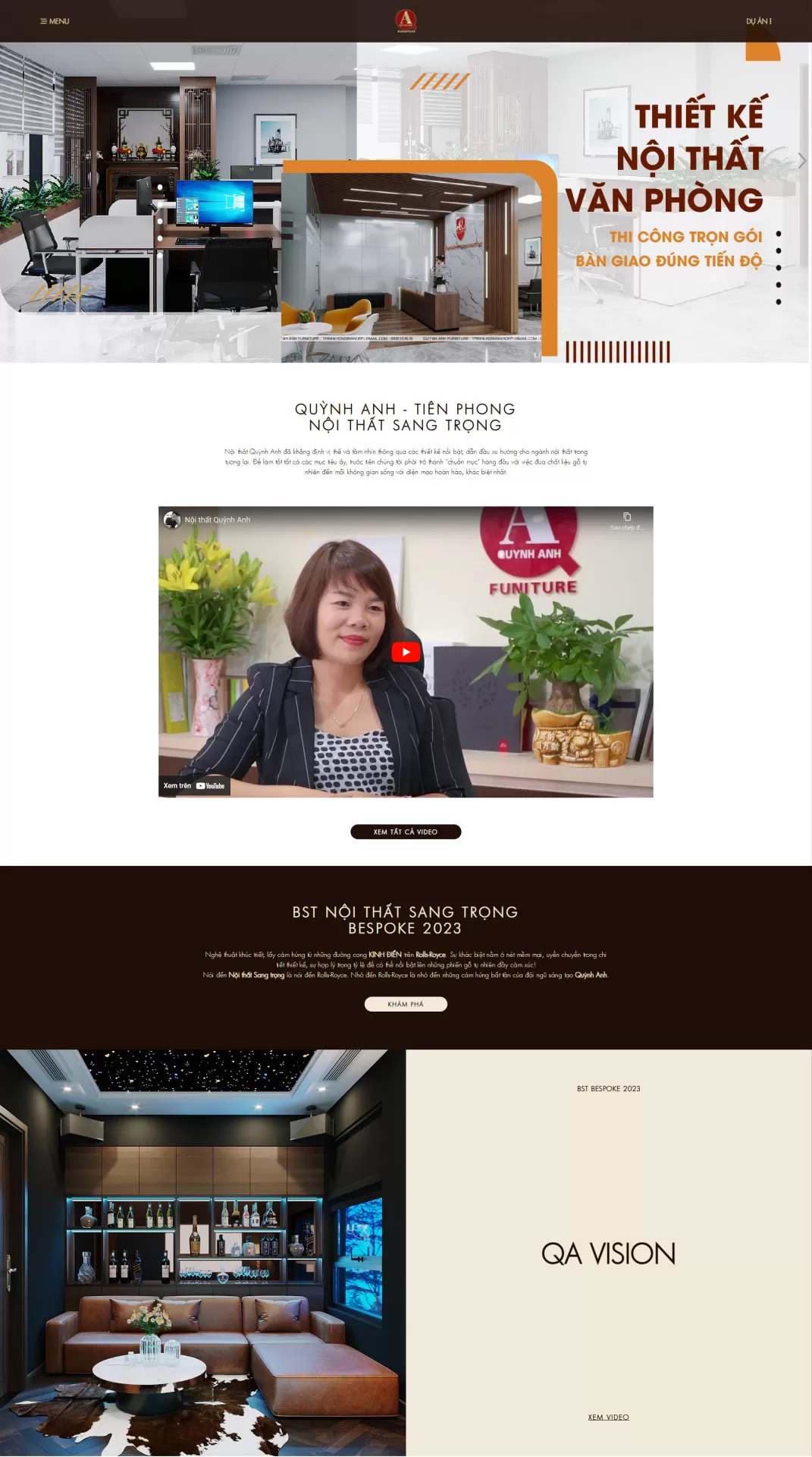 Website Nội thất Mẫu 3