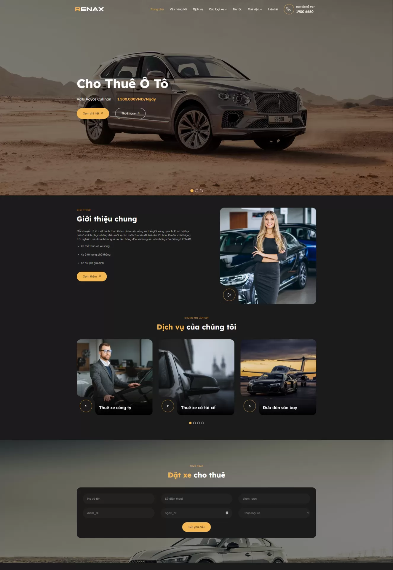 Website bán Ô tô Mẫu 4