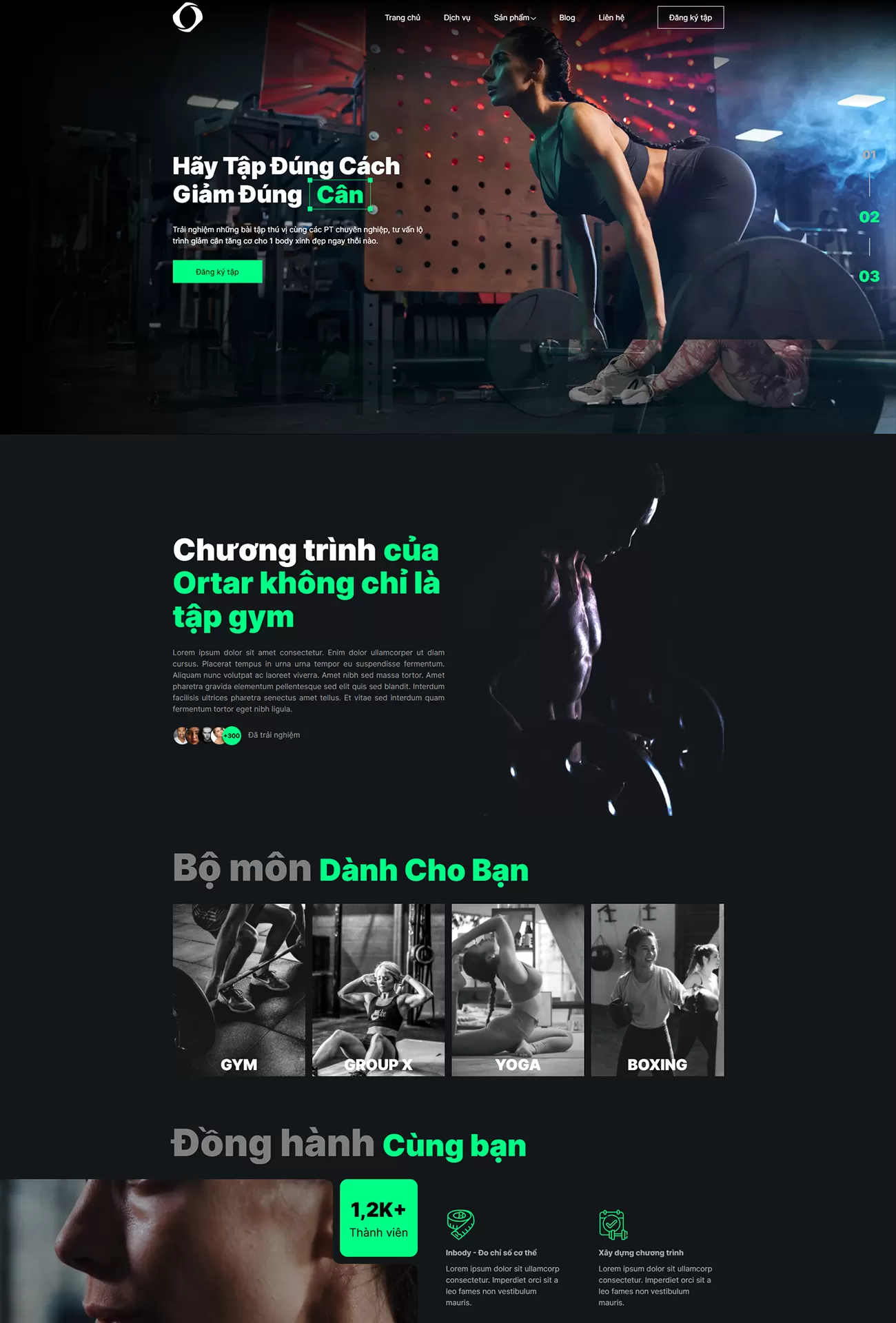 Website Thể thao Mẫu 1