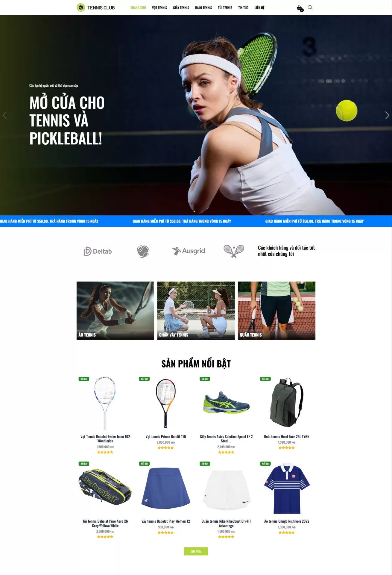 Website Thể thao Mẫu 2