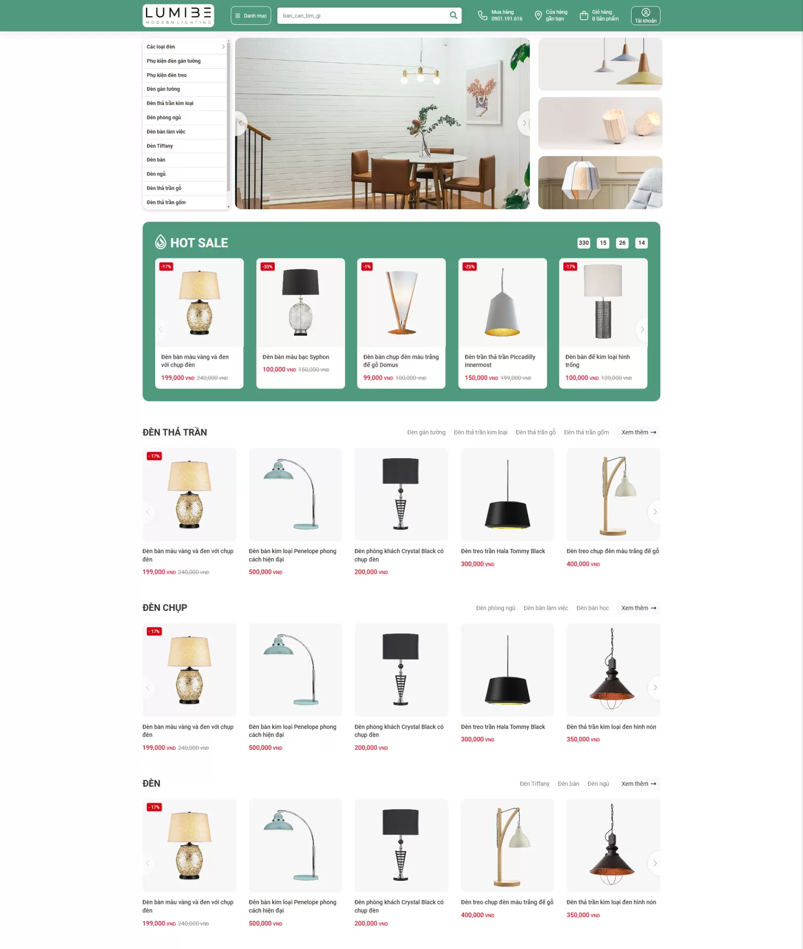 Website Thiết bị điện Mẫu 4