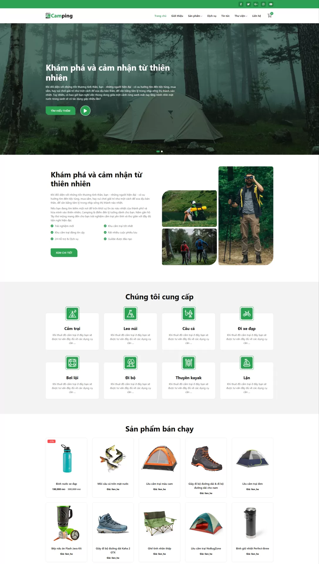 Website Thể thao Mẫu 5